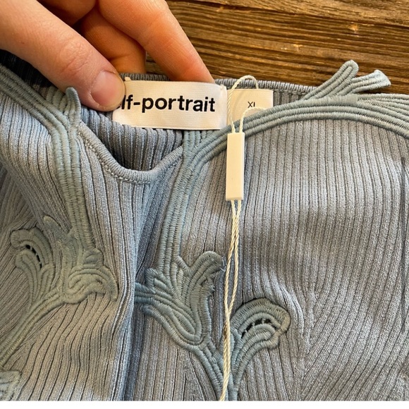 Self portrait lace insert top - Picture 3 of 5